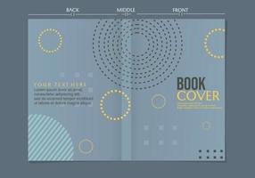 set of geometric style pastel blue book cover designs. book design for school vector