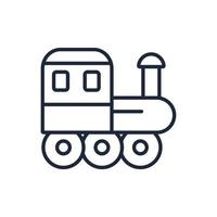 tren iconos símbolo elementos vectoriales para infografía web vector