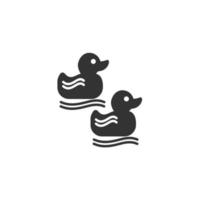 duck toy icons  symbol vector elements for infographic web