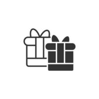 GIFT icons  symbol vector elements for infographic web