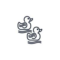 duck toy icons  symbol vector elements for infographic web