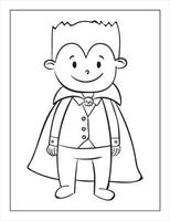 CUTE HALLOWEEN COLORING BOOK vector