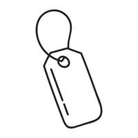 tag for clothes and goods empty vector