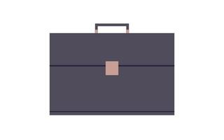 Businessman briefcase and business staff flat vector illustration.