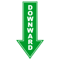 Downward Sign Board png