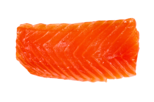 slice of salmon fillet png