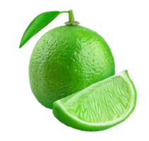 green lime citrus isolated png