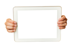 hand- Holding tablet png