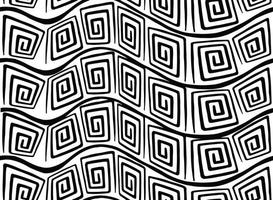 Seamless pattern. Abstract texture. Hand drown curved lines and nodes. Vector illustration.