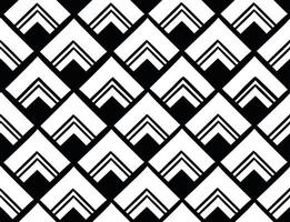 Black and white rhythmic seamless pattern ornament textile vector