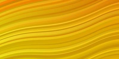 Light Yellow vector template with curves.