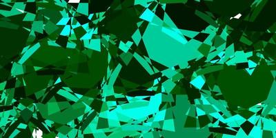 Light Green vector background with polygonal forms.