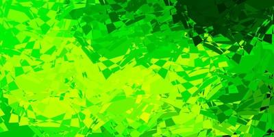 Light Green, Yellow vector texture with random triangles.