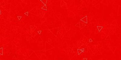 Dark Brown vector pattern with polygonal shapes.