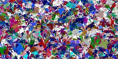 Light Multicolor vector background with polygonal forms.