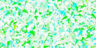 Light green vector backdrop with triangles, lines.