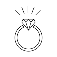 bague pour la conception d'illustration de mariage png