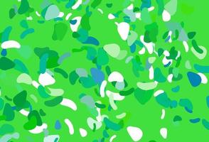 Light blue, green vector texture with random forms.