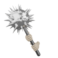 3d isolerat hand med vapen png