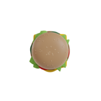 icono de comida rápida aislado 3d