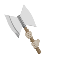 3D Isolated Hand With Weapons png