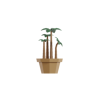 3d plantes isolées en pots png