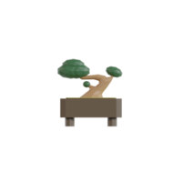 plantas 3D isoladas em vasos png