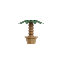 plantas aisladas 3d en macetas png