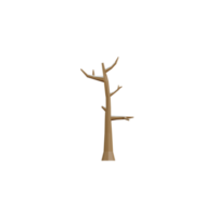 tronco de árbol aislado 3d png