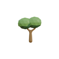 3D isolierter grüner Baum png