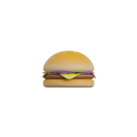 ícone isolado de fast food 3D png