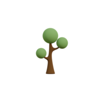 3d Isolated Green Tree png