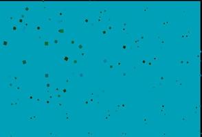 Light Blue, Green vector template with crystals, circles, squares.