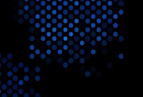 Dark BLUE vector template with circles.