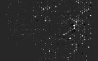 diseño vectorial gris plateado claro con estrellas brillantes. vector