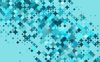 Light BLUE vector background with colored stars.