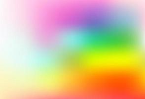 Light Multicolor, Rainbow vector blurred and colored background.