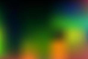 Dark Multicolor, Rainbow vector blurred shine abstract background.