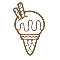 contour de dessert sucré png