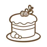 contour de dessert sucré png