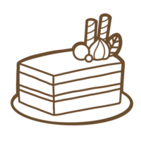 Sweet dessert outline png