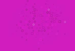 Light Pink vector texture with disks, rectangles.