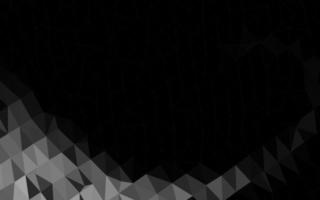 Dark Silver, Gray vector abstract polygonal texture.