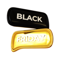 3d black friday sign png