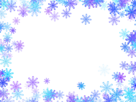 Illustration Snowflake Frame png