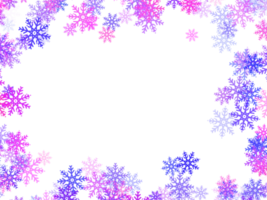 Illustration Snowflake Frame png