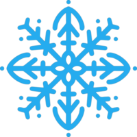 ilustración del icono de copo de nieve png
