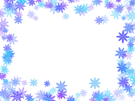quadro de floco de neve de ilustração png