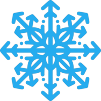 illustration de flocon de neige icône png