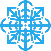 icône flocon de neige noël png